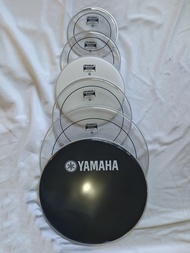 Yamaha double transparent oil skin drum head 10/12/13/14/16/22 inch drum set with small snare drum bottom drum head.