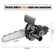 4/6นิ้ว สว่านไฟฟ้าดัดแปลง ชุดแปลงเลื่อยโซ่ สว่านไฟฟ้าดัดแปลงเลื่อย หัวแปลงสว่านเป็นเลื่อยตัดไม้แบบมือถือ สว่านไฟฟ้าดัดแปลงเลื่อยไฟฟ้า หัวแปลงเลื่อย เลื่อยไร้สาย เลื่อยโซ่ไฟฟ้า สว่านไฟฟ้าดัดแปลงเลื่อยไฟฟ้า หัวต่อเลื่อย เลื่อยตัดแต่งกิ่งไม้ไฟฟ้าขนาดเล็ก