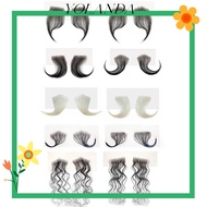 YOLAN Real Human Hair Invisible Hair Extensions Fake Edges Fake Bangs Wigs Natural Hair Stripes
