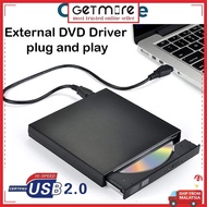 External CD DVD Drive USB Slim Portable External DVD Player Optical Drive DVD CD-RW Burner Driver Laptop PC Desktop