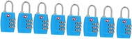 CALLARON 8 Pcs Tsa Lock Travel Lock Cabinet Door Lock Mechanical Cabinet Lock Travel Luggage Lock Toolbox Lock Password Lock Key Lock Bag Lock Gym Metal Bags Combination Lock