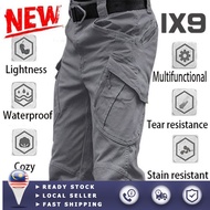 Ix9 Tactical Cargo Pants for Men Multi-pocket  Men Pant Wear-resistant Waterproof Outdoor Work Pants
