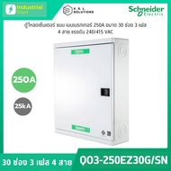 Schneider Electric QO3-250EZ30G/SN ตู้โหลดเซ็นเตอร์ 30ช่อง แบบเมนเบรกเกอร์ 3เฟส 4 สาย