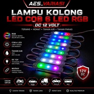 COB LED UNDERLIGHT LIGHT 6 LED RGB DC 12VOLT