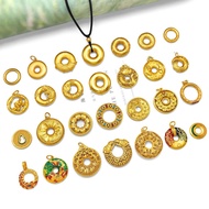 Couple Bag Hundred Blessings Men and Women Peace Buckle Ancient Style Round Pendant Necklace Pendant