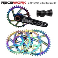 Racework Bike Chainring Direct Mount GXP Chainring 32T/34T/36T/38T Bike Crankset Sprocket