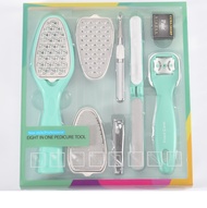 Ready stock🇲🇾 Foot care foot bath scraper 8-in-1 foot file tool nail clipper dead skin remover pedic