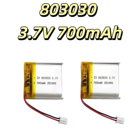 803030 700mAh 3.7V Li-Polymer Battery Rechargeable Lithium Ion Pack for MP3 MP4 GPS LED Lighting Min