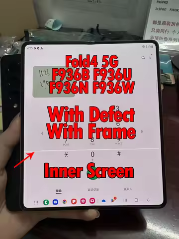 Defect Inner Screen AMOLED Z Fold 4 5G LCD For Samsung Z Fold4 F936 F936B LCD Display Touch Screen D