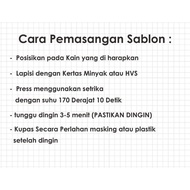 Termurah STIKER SABLON BAJU Logo Setrika | cetak DTF Sablon iron patch setrika kaos SUBWAY NATGEO | 