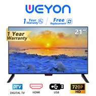 New Digital TV : WEYON ทีวี 21 นิ้ว LED HD 720P  -DVB-T2- AV In-HDMI-USB ดิจิตอลทีวี ใช้งานง่าย ตอบโจทย์ทุกบ้าน ในราคาคุ้มค่า