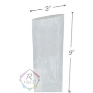 plastic tempe (tak ada lubang) 3x7/3x8/3x9/3x10 Clear PP - 08 ( 0.08mm ) 2kg+- Transparent PP Plastics Bag