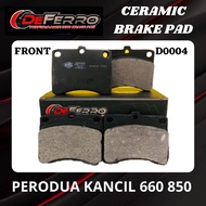 DEFERRO Brake Pad Front - Perodua Kancil 660 850