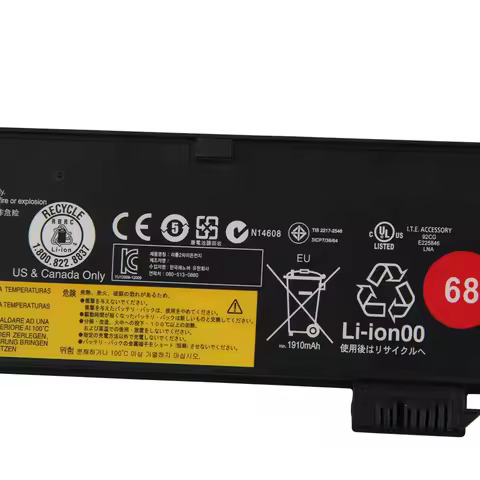 For Lenovo ThinkPad 45N1124 45N1132 121500146 48Wh New 6cell Replacement Battery X240 X240S X250 T44