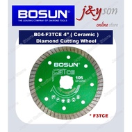 BOSUN Original B04- F3TCE (Ceramic) 4"(105mm) Diamond Cutting Wheel (Pcs)