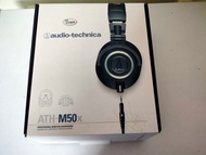 便宜出清 鐵三角 Audio-Technica ATH-M50X 耳罩式監聽有線耳機 二手