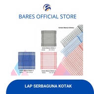 Multipurpose Checkered Napkin, Square Napkin, Multifunctional Napkin, 3-piece Napkin or Cloth Napkin