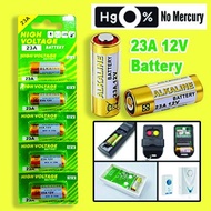 [Malaysia Stock] 23A 12V Battery High Voltage Alkaline Batteries For Autogate and Remote control
