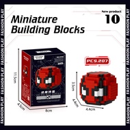 LJMOFA Miniature Building Blocks Kids Creative LEGO DIY Small Block Toys Iron Man Spider Man Gift Pe