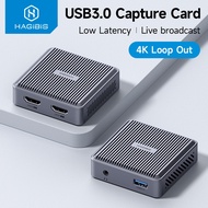 HAGiBiS 4K HDMI Video Capture Card Loop Out MS2131