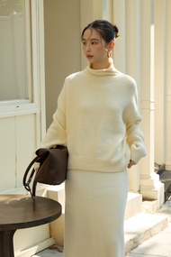 พร้อมส่ง SAC.BKK เสื้อกันหนาวคอเต่า สเวตเตอร์ รุ่น Open Neck Sweater