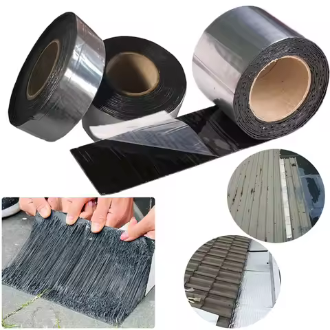 5M Strong Waterproof Tape Aluminum Foil Asphalt Rubber Stop Leaks Seal Repair Sticker Self Adhesive 