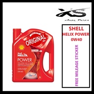 Shell Helix Power 0W-40 Fully Synthetic Engine Oil (4L) (Untuk Pasaran Malaysia) 0W40