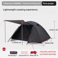 BSWOLF Tent Outdoor Hiking Mountaineering Camping Rainproof Thickened Camping 3-Person Folding Porta