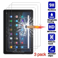 (3PCS) 9H Tempered Glass Screen Protector for Amazon Fire HD 10 2021 (11th Generation ) T76N2B Fire 