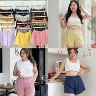 【现货】TALENT Big Size Thailand High Waist Short Pants(Free Size XL-3XL 32-40Inch)大码西装高腰裤裙