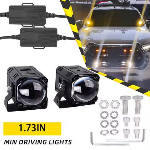 Senlo Automobile Mini Driving Light Dual Colo for Headlight Auxiliary Spotlight Lamp ATV Scooter Mot