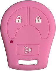 Key Fob Cover for Juke Micra: 3 Buttons Silicone Remote Case Protector Fit for Nissan Pulsar Qashqai