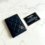 稀有中古包 Chanel黑色皮夾 錢包 卡片包 短夾 二手包 小包 古董