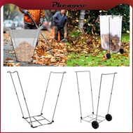 [Phenovo] Trash Bag Holder Iron Bracket Leaf Bag Holder for Leaves Outside Garage