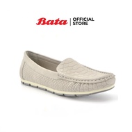 Bata LADIES CASUAL MOCCASINE รองเท้าลำลองส้นแบนแฟชั่นหญิง แบบสวม ปิดส้น สีเทา รหัส 5512310
