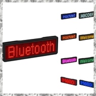 (DKCZ) Bluetooth LED Name Badge Rechargeable Light Sign DIY Programmable Scrolling Message Board Dis