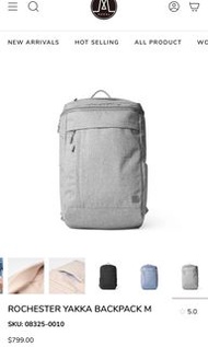 包順豐）MORAL 雙肩背囊 - 雪花灰