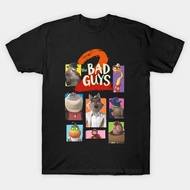 The Bad Guys2 T-shirt Baju Movie 100%Cotton Summer Short Sleeve Lelaki & Wanita Tee