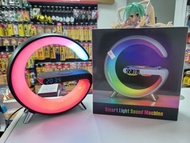 月亮形LED發光 手機無線充電、藍牙喇叭、鬧鐘、時鐘