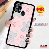 Latest Samsung M31 Casing Samsung M31 Case Flower Hardcase Softcase Glossy