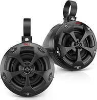 Pyle PLUTV41BK 2-Way Dual Waterproof Off-Road Speakers, 4 Inch 800 Watt Marine Grade Wakeboard Tower
