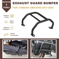 For Yamaha XMAX 300 XMAX300 2017-2024 Motorcycle Exhaust Guard Bumper Pipe Exhaust Bar Cover Anti Cr