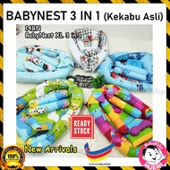 3 in 1 Baby Nest Kekabu Asli (3 Fungsi) Tilam Baby Nest Kekabu Asli Baby Bedding Set Tilam Baby Murah Baby Cot Bedding