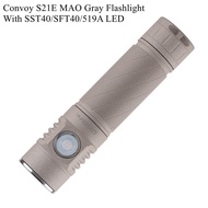 Original Convoy S21E MAO Gray Flashlight With SST40/SFT40/519A LED Camping Hiking Light