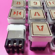 Elevator Accessories Elevator Button Square 30 * 30 Button Elevator Square Button AK-03 Button