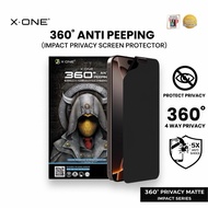 X.One 360 Impact Screen Protector For iPhone 17/16/15/14/13 Pro Max - Privacy Matte