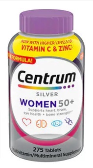 Centrum Silver Multivitamin for Women 50 Plus (275 ct.) with TAHA sticker