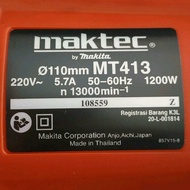 Mesin Gergaji Potong Pemotong Kayu Keramik Circular Saw Maktec MT413 M