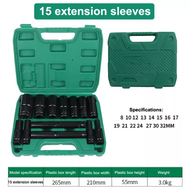 10 Buah 8-24MM 15 Buah 8-32MM 1/2 inch Drive Deep Impact Socket Set /Professional Tools /Mata Sock S