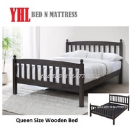 YHL CCQ I Solid Wooden Queen Size Bedframe (Mattress Not Included)